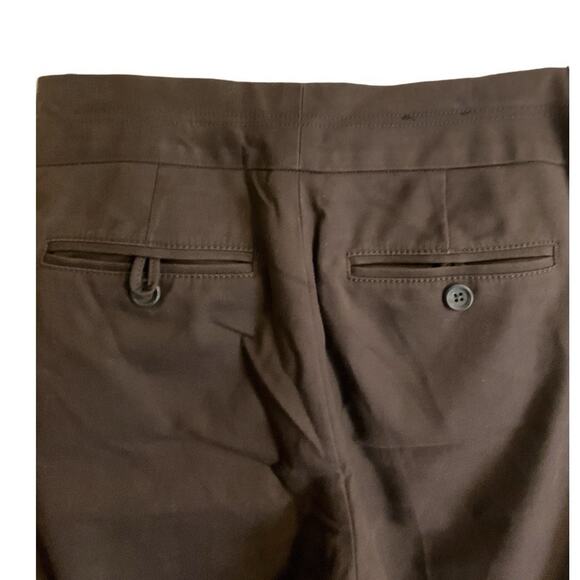 BANANA REPUBLIC Harrison Women’s Size 6 Brown Pants Stretch Cotton Wide Leg - Picture 6 of 6